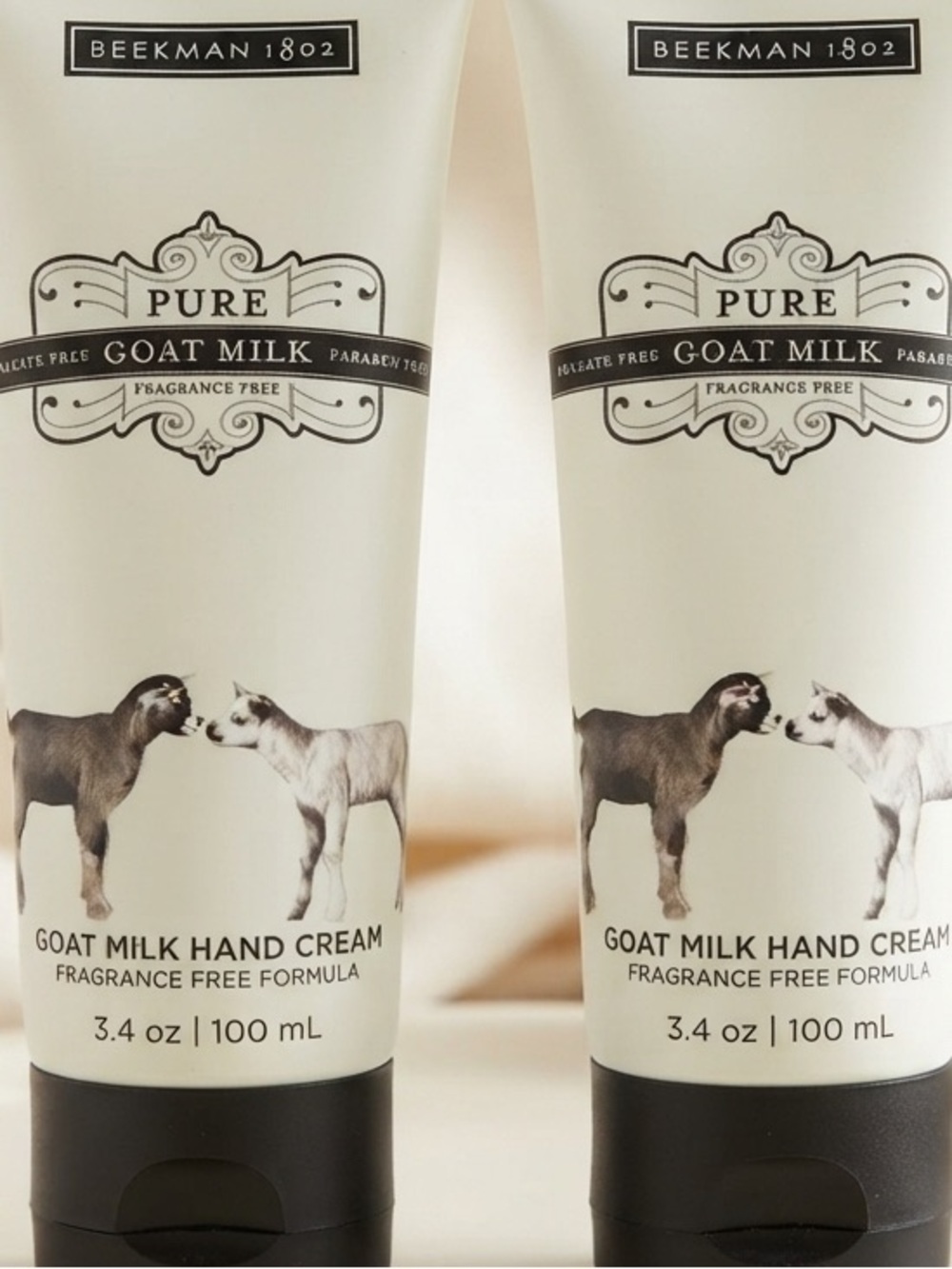 Beekman 1802 Pure Goat Milk Hand Cream DUO 3.4 oz. (FRAGRANCE FREE) - Sealed - Picture 2 of 7